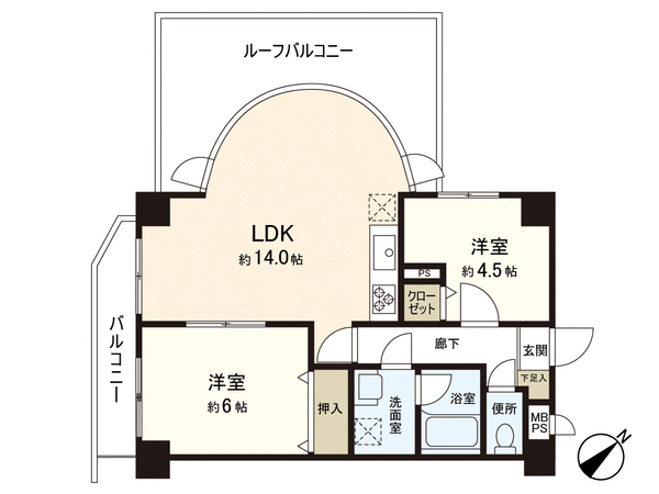 グリーンパーク五反野10 間取り グリーンパーク五反野10 間取り
