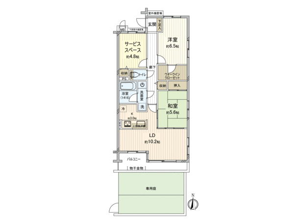 ランドステージ五反野 間取り ランドステージ五反野 間取り