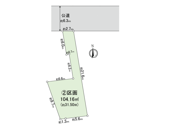 足立区保木間5丁目 土地 2区画 地形図 足立区保木間5丁目 土地 2区画 地形図
