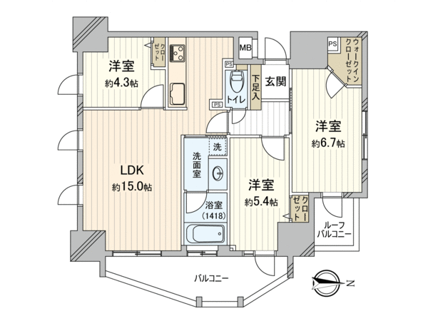 ランドシティ北千住 間取り ランドシティ北千住 間取り