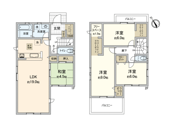 我孫子市古戸 新築戸建 20ー1期1号棟 間取り 我孫子市古戸 新築戸建 20ー1期1号棟 間取り