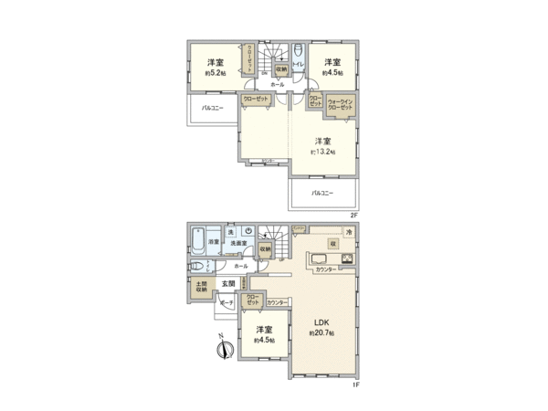 我孫子市久寺家2丁目 1期 新築戸建 間取り 我孫子市久寺家2丁目 1期 新築戸建 間取り