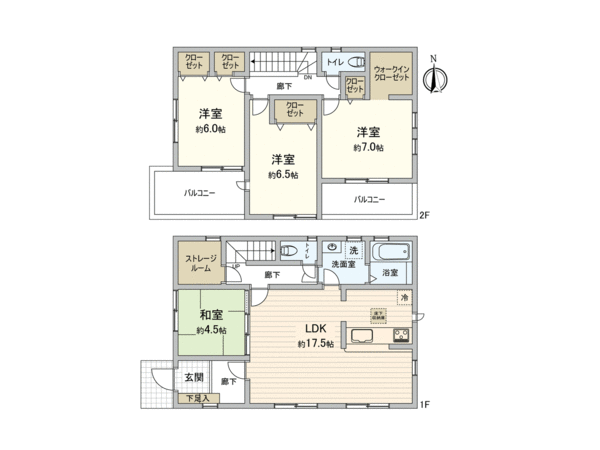 我孫子市青山台4丁目新築戸建 4号棟 間取り 我孫子市青山台4丁目新築戸建 4号棟 間取り