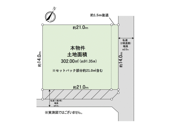 坂東市上出島土地 地形図 坂東市上出島土地 地形図