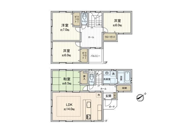 ふじみ野市緑ケ丘2丁目 戸建 間取り ふじみ野市緑ケ丘2丁目 戸建 間取り