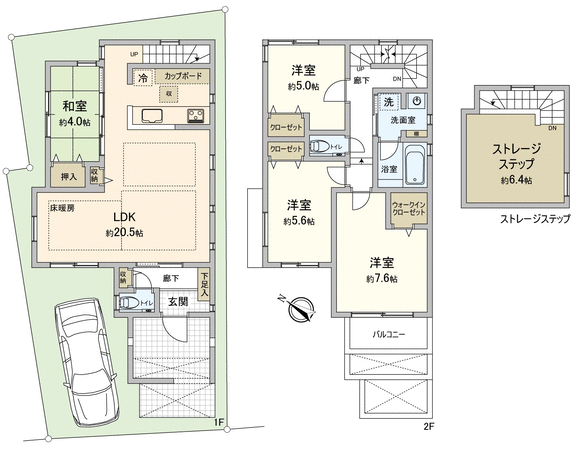 富士見市関沢2丁目 戸建 間取り 富士見市関沢2丁目 戸建 間取り