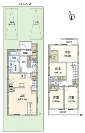 ふじみ野市福岡新田 新築戸建 間取り ふじみ野市福岡新田 新築戸建 間取り