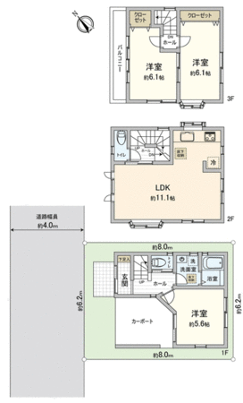富士見市鶴馬2丁目 戸建 間取り 富士見市鶴馬2丁目 戸建 間取り