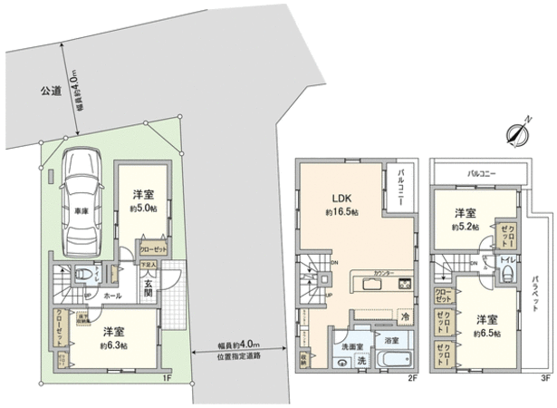 ふじみ野市上福岡4丁目 新築戸建 2号棟 間取り ふじみ野市上福岡4丁目 新築戸建 2号棟 間取り