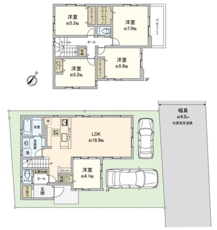 ふじみ野市上福岡4丁目 新築戸建 3号棟 間取り ふじみ野市上福岡4丁目 新築戸建 3号棟 間取り