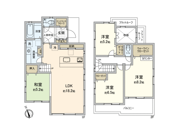 富士見市鶴馬 新築戸建 間取り 富士見市鶴馬 新築戸建 間取り