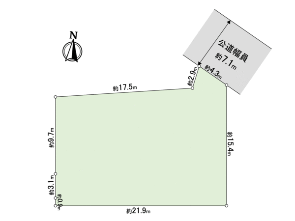 大田区田園調布3丁目土地 間取り 大田区田園調布3丁目土地 間取り