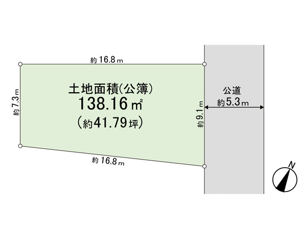 田園調布1丁目土地 地形図 田園調布1丁目土地 地形図