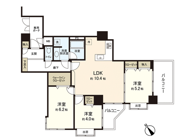 ライオンズシティ蕨 間取り ライオンズシティ蕨 間取り
