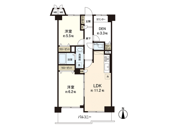 コスモ蕨2 間取り コスモ蕨2 間取り