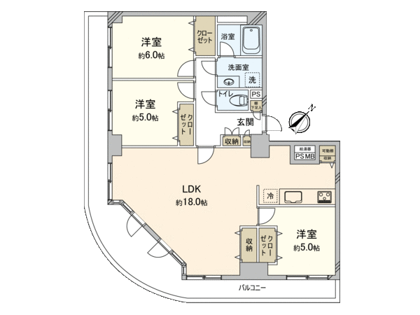 ロータリーライフ石川町 間取り ロータリーライフ石川町 間取り