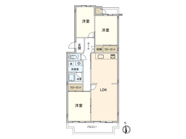 エステート花畑第弐号館 間取り エステート花畑第弐号館 間取り