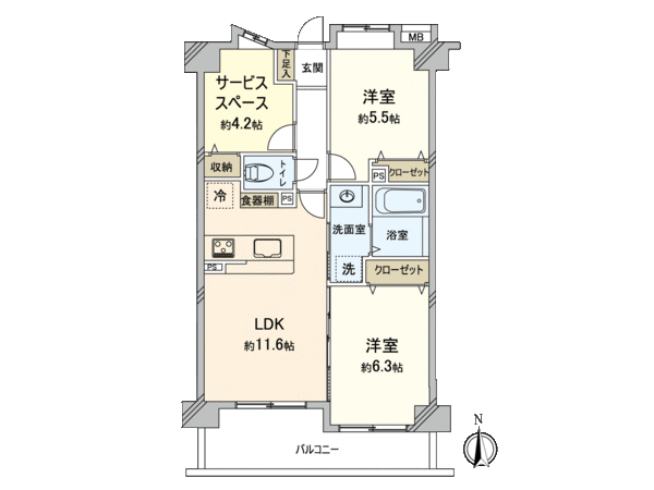 エクメーネ西新井西公園 壱番館 間取り エクメーネ西新井西公園 壱番館 間取り