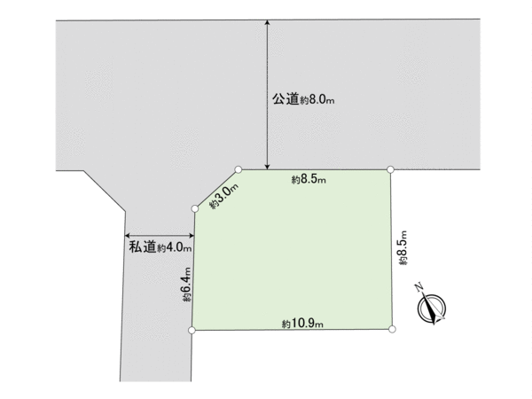 中央区中央2丁目 地形図 中央区中央2丁目 地形図