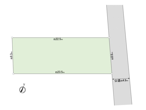 守谷市百合ケ丘2丁目 土地 地形図 守谷市百合ケ丘2丁目 土地 地形図
