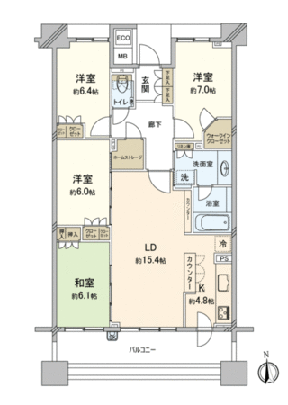 パークハウスつくば研究学園けやきレジデンス壱番館 間取り パークハウスつくば研究学園けやきレジデンス壱番館 間取り