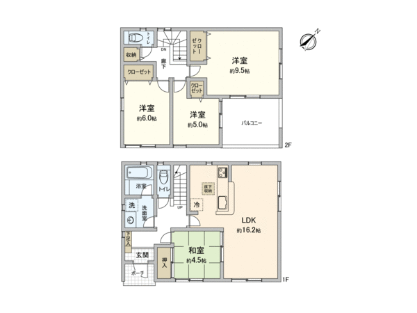 つくば市観音台1丁目 新築戸建3号棟 間取り つくば市観音台1丁目 新築戸建3号棟 間取り