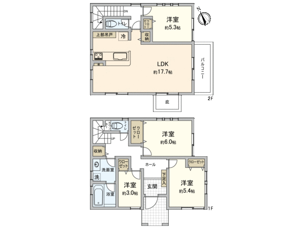 保土ケ谷区岩井町 新築戸建 C棟 間取り 保土ケ谷区岩井町 新築戸建 C棟 間取り