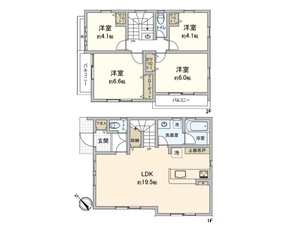 保土ケ谷区岩井町 新築戸建 D棟 間取り 保土ケ谷区岩井町 新築戸建 D棟 間取り