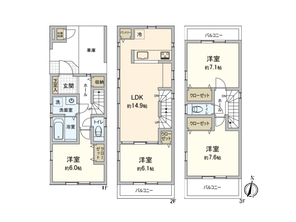 保土ケ谷区常盤台(新築1号棟) 間取り 保土ケ谷区常盤台(新築1号棟) 間取り