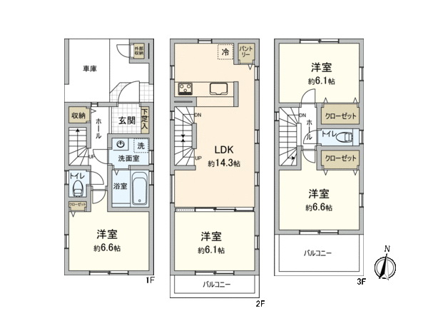 保土ケ谷区常盤台(新築2号棟) 間取り 保土ケ谷区常盤台(新築2号棟) 間取り