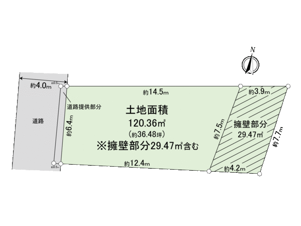南区永田東1丁目 土地 地形図 南区永田東1丁目 土地 地形図