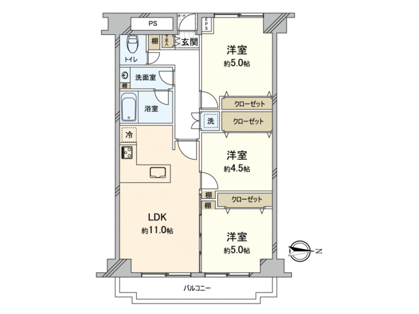 ストーク草加二番館 間取り ストーク草加二番館 間取り