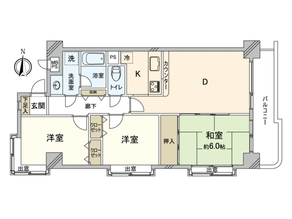 ライオンズマンション草加氷川町 間取り ライオンズマンション草加氷川町 間取り