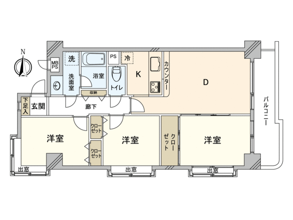 ライオンズマンション草加氷川町 間取り ライオンズマンション草加氷川町 間取り