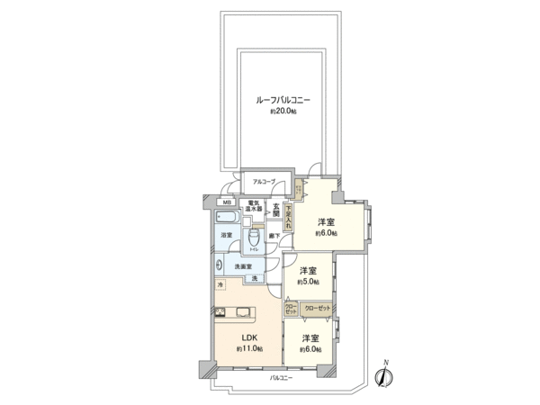 ライオンズマンション草加西町 間取り ライオンズマンション草加西町 間取り