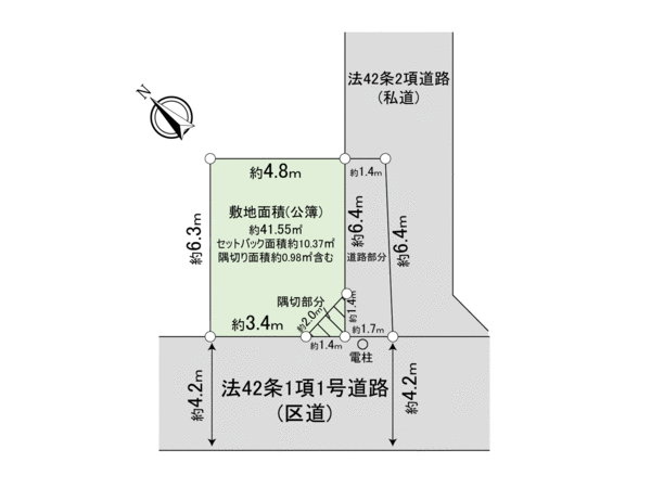 品川区小山4丁目 建築条件付き売地 地形図 品川区小山4丁目 建築条件付き売地 地形図