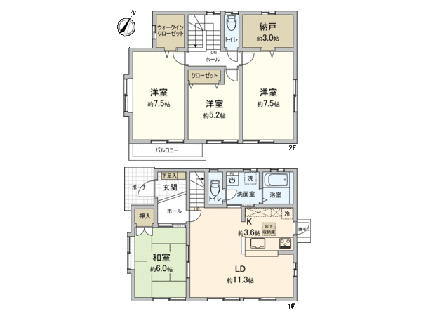 港北区日吉本町6丁目(戸建) 間取り 港北区日吉本町6丁目(戸建) 間取り