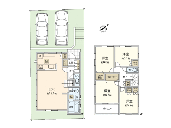 港南区上大岡東2丁目(新築戸建)C号棟 間取り 港南区上大岡東2丁目(新築戸建)C号棟 間取り