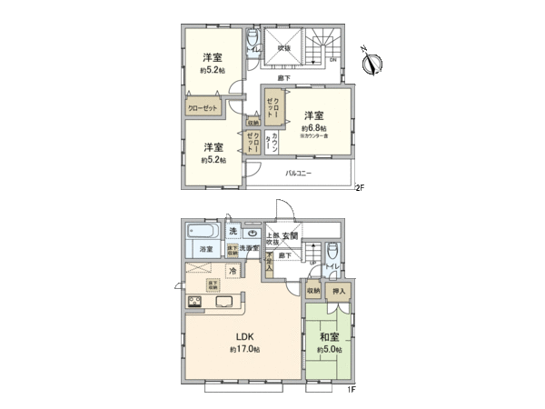 南区別所4丁目(新築戸建)1号棟 間取り 南区別所4丁目(新築戸建)1号棟 間取り