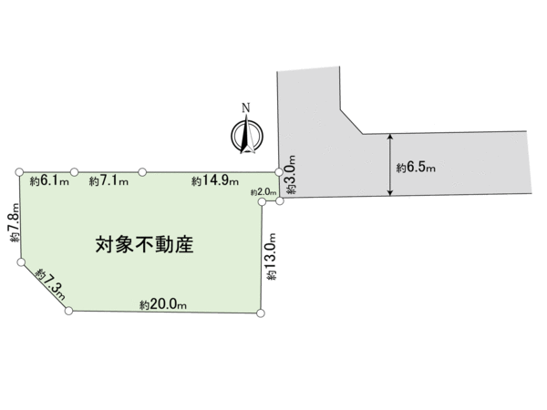磯子区岡村8丁目(土地) 地形図 磯子区岡村8丁目(土地) 地形図