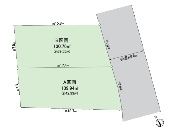 横浜市金沢区富岡西1丁目 土地A区画 地形図 横浜市金沢区富岡西1丁目 土地A区画 地形図