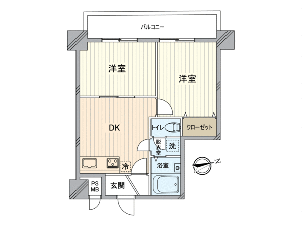 モナークマンション後楽園 間取り モナークマンション後楽園 間取り