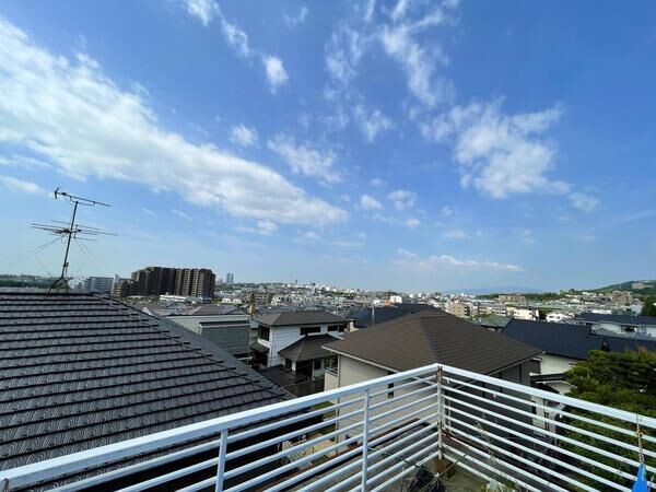 箕面市粟生外院3丁目【土地】 現地建物2階からの眺望 箕面市粟生外院3丁目【土地】 現地建物2階からの眺望