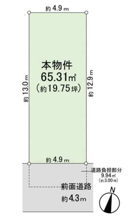 豊中市東豊中町5丁目 土地 間取り 豊中市東豊中町5丁目 土地 間取り