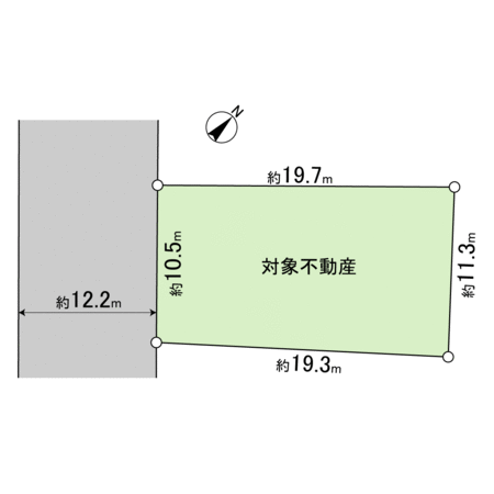 吹田市藤白台2丁目 土地(2号地) 地形図 吹田市藤白台2丁目 土地(2号地) 地形図