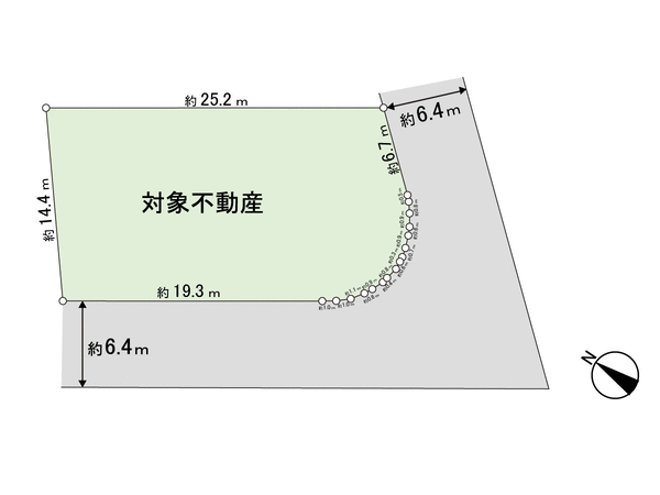 豊中市新千里南町3丁目 土地(古家有) 地形図 豊中市新千里南町3丁目 土地(古家有) 地形図