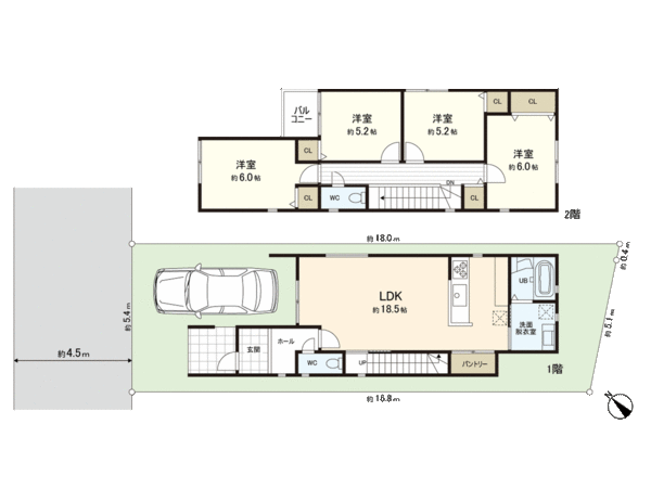 豊中市永楽荘3丁目 建築条件付き土地(3号地) 地形図 豊中市永楽荘3丁目 建築条件付き土地(3号地) 地形図