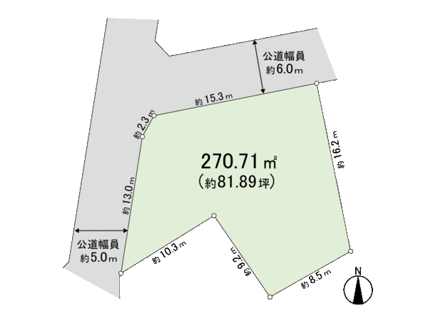桜1丁目 土地 地形図 桜1丁目 土地 地形図