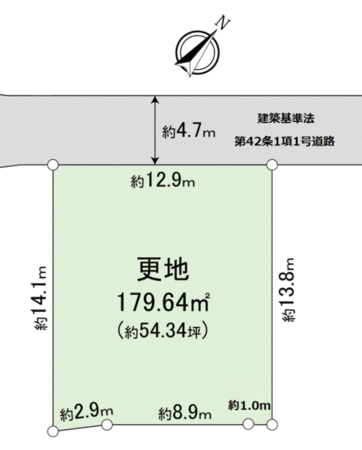 上野東2丁目 土地 地形図 上野東2丁目 土地 地形図