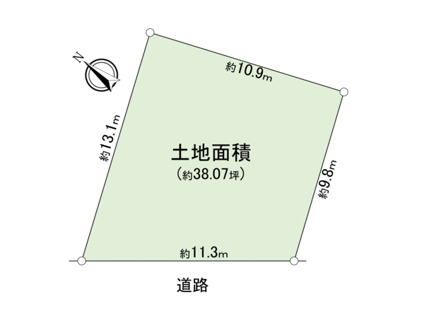 豊中市立花町三丁目 2号地 地形図 豊中市立花町三丁目 2号地 地形図